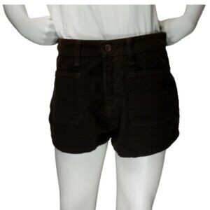Women Brown High Rise Shorts